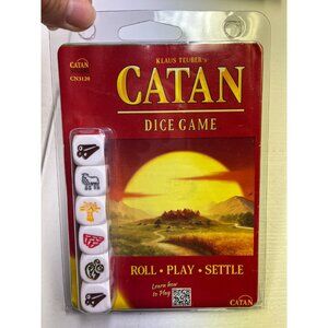Catan Dice Game - Roll Play Settle - 6 Dice w/ Score Sheet - from Klaus Teuber